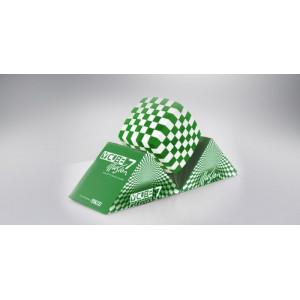 V-Cube 7x7 Illusion speedcube, lekerekített, zöld-fehér